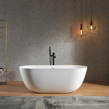 Customized Morden Style Free Standing Acrylic Bath Tub White Bathtub For Bathroom